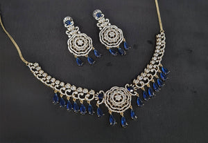 Cz Necklace 10974 - KRISHNA'S SWETA JEWELLERY