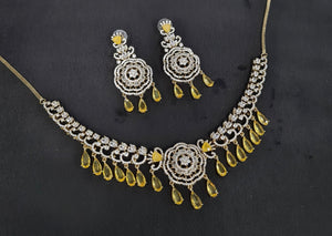 Cz Necklace 10974 - KRISHNA'S SWETA JEWELLERY