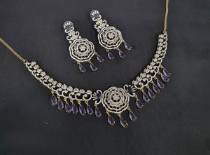 Cz Necklace 10974 - KRISHNA'S SWETA JEWELLERY