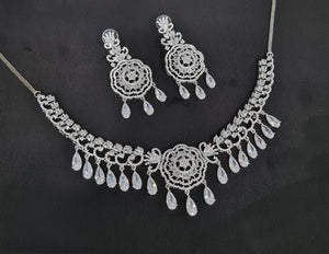 Cz Necklace 10974 - KRISHNA'S SWETA JEWELLERY
