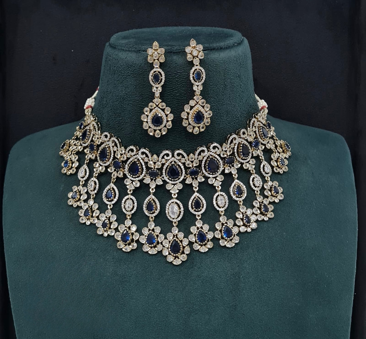 Cz Necklace 10992 - KRISHNA'S SWETA JEWELLERY
