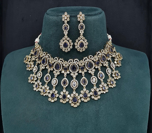 Cz Necklace 10992 - KRISHNA'S SWETA JEWELLERY