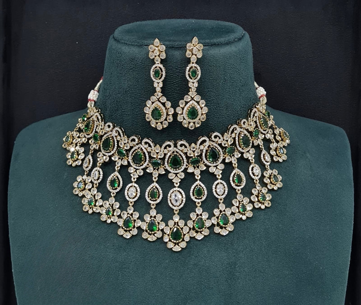 Cz Necklace 10992 - KRISHNA'S SWETA JEWELLERY