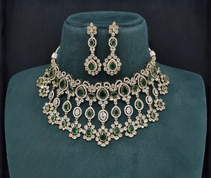 Cz Necklace 10992 - KRISHNA'S SWETA JEWELLERY