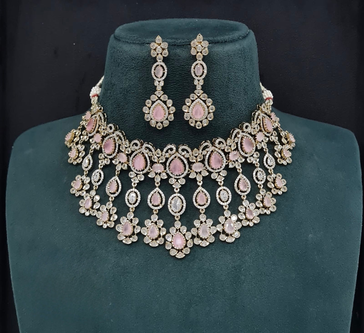Cz Necklace 10992 - KRISHNA'S SWETA JEWELLERY