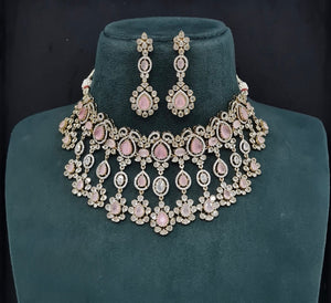 Cz Necklace 10992 - KRISHNA'S SWETA JEWELLERY