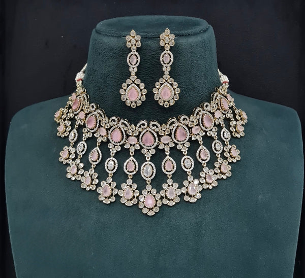 Cz Necklace 10992 - KRISHNA'S SWETA JEWELLERY