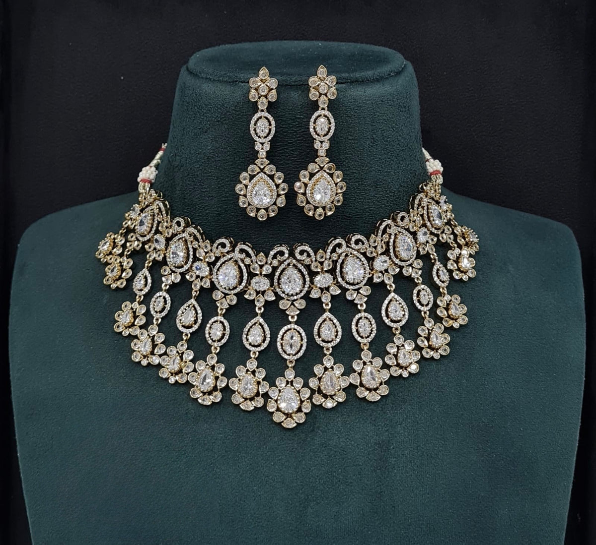Cz Necklace 10992 - KRISHNA'S SWETA JEWELLERY
