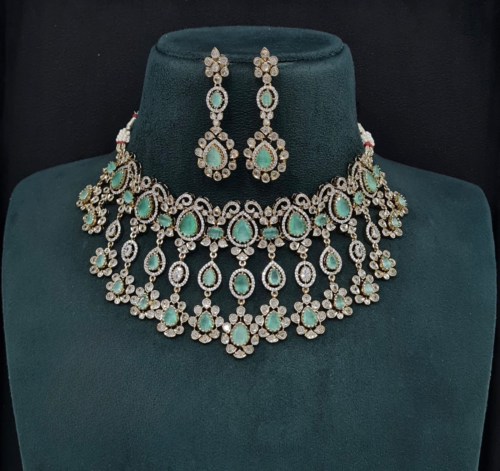 Cz Necklace 10992 - KRISHNA'S SWETA JEWELLERY