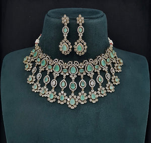 Cz Necklace 10992 - KRISHNA'S SWETA JEWELLERY