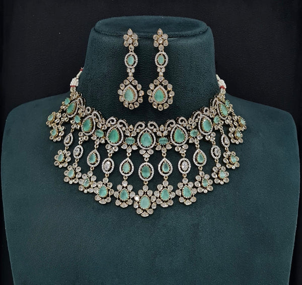 Cz Necklace 10992 - KRISHNA'S SWETA JEWELLERY