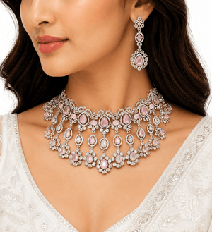 Cz Necklace 10992 - KRISHNA'S SWETA JEWELLERY