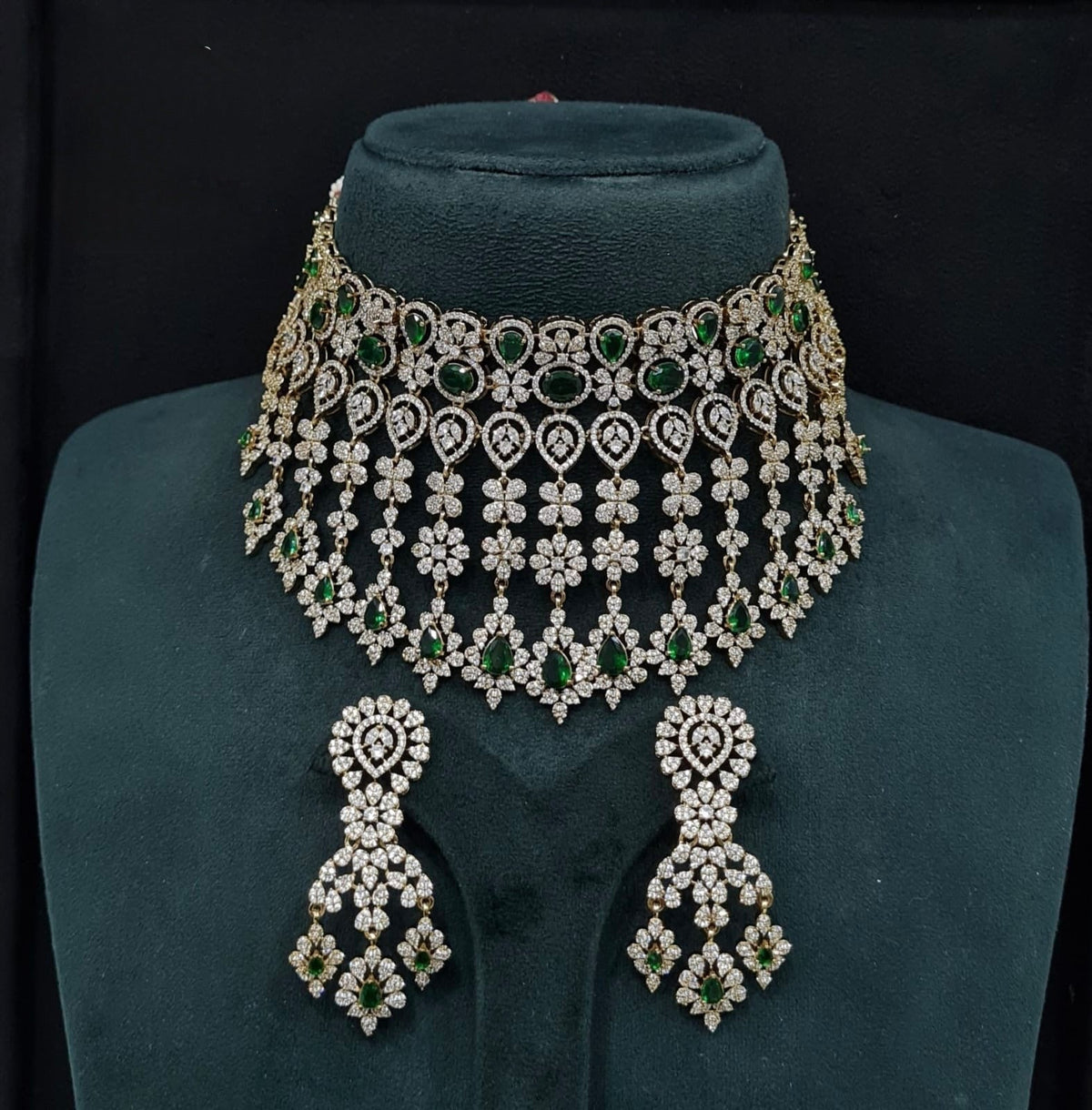 Cz Necklace 10993 - KRISHNA'S SWETA JEWELLERY
