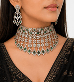 Cz Necklace 10993 - KRISHNA'S SWETA JEWELLERY