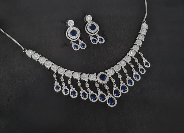 Cz Necklace 10994 - KRISHNA'S SWETA JEWELLERY