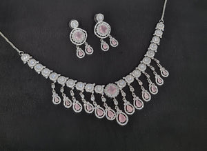 Cz Necklace 10994 - KRISHNA'S SWETA JEWELLERY