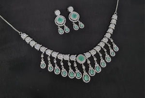 Cz Necklace 10994 - KRISHNA'S SWETA JEWELLERY