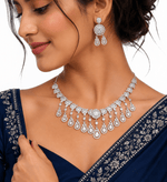 Cz Necklace 10994 - KRISHNA'S SWETA JEWELLERY