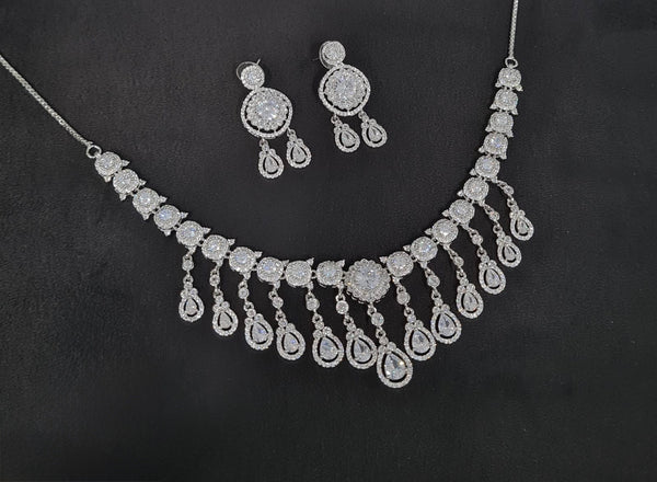 Cz Necklace 10994 - KRISHNA'S SWETA JEWELLERY