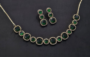 Cz Necklace 11108 - KRISHNA'S SWETA JEWELLERY