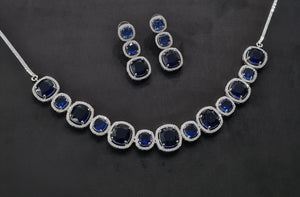 Cz Necklace 11108 - KRISHNA'S SWETA JEWELLERY