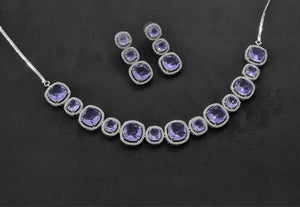 Cz Necklace 11108 - KRISHNA'S SWETA JEWELLERY