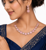 Cz Necklace 11108 - KRISHNA'S SWETA JEWELLERY
