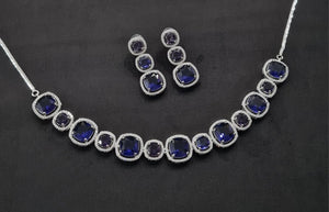 Cz Necklace 11108 - KRISHNA'S SWETA JEWELLERY