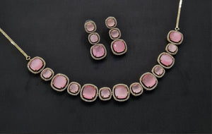 Cz Necklace 11108 - KRISHNA'S SWETA JEWELLERY