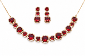 Cz Necklace 11108 - KRISHNA'S SWETA JEWELLERY