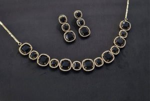 Cz Necklace 11108 - KRISHNA'S SWETA JEWELLERY