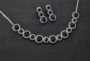 Cz Necklace 11108 - KRISHNA'S SWETA JEWELLERY