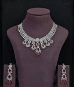 Cz Necklace 11109 - KRISHNA'S SWETA JEWELLERY