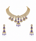 Cz Necklace 11109 - KRISHNA'S SWETA JEWELLERY