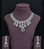 Cz Necklace 11109 - KRISHNA'S SWETA JEWELLERY