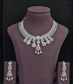 Cz Necklace 11109 - KRISHNA'S SWETA JEWELLERY