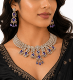 Cz Necklace 11109 - KRISHNA'S SWETA JEWELLERY