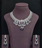 Cz Necklace 11109 - KRISHNA'S SWETA JEWELLERY