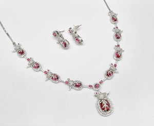 Cz Necklace 11110 - KRISHNA'S SWETA JEWELLERY