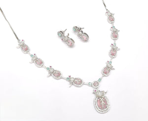 Cz Necklace 11110 - KRISHNA'S SWETA JEWELLERY