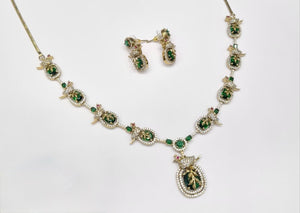 Cz Necklace 11110 - KRISHNA'S SWETA JEWELLERY