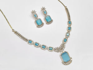 Cz Necklace 11111 - KRISHNA'S SWETA JEWELLERY