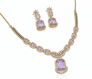 Cz Necklace 11111 - KRISHNA'S SWETA JEWELLERY