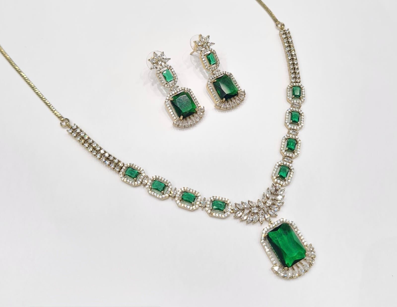 Cz Necklace 11111 - KRISHNA'S SWETA JEWELLERY