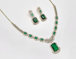 Cz Necklace 11111 - KRISHNA'S SWETA JEWELLERY