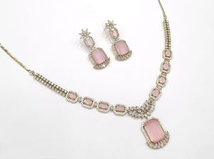 Cz Necklace 11111 - KRISHNA'S SWETA JEWELLERY