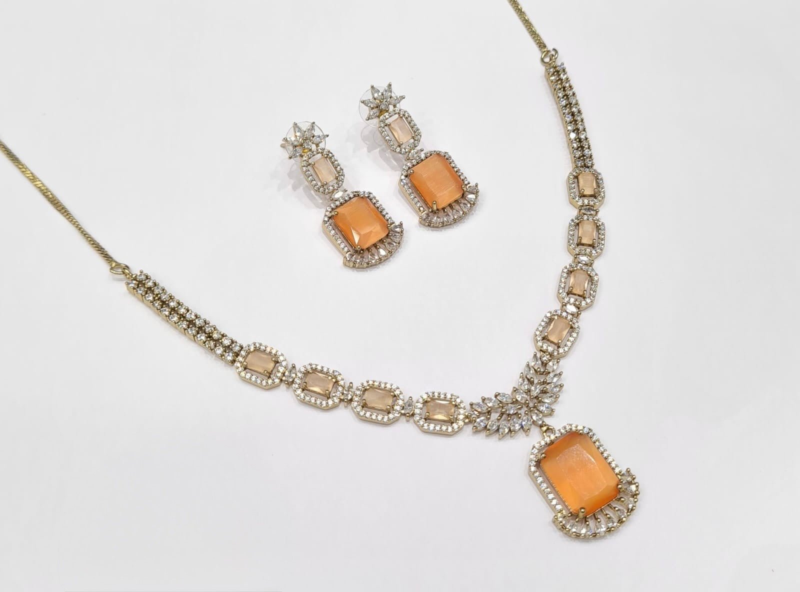 Cz Necklace 11111 - KRISHNA'S SWETA JEWELLERY