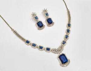 Cz Necklace 11111 - KRISHNA'S SWETA JEWELLERY