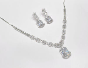 Cz Necklace 11111 - KRISHNA'S SWETA JEWELLERY