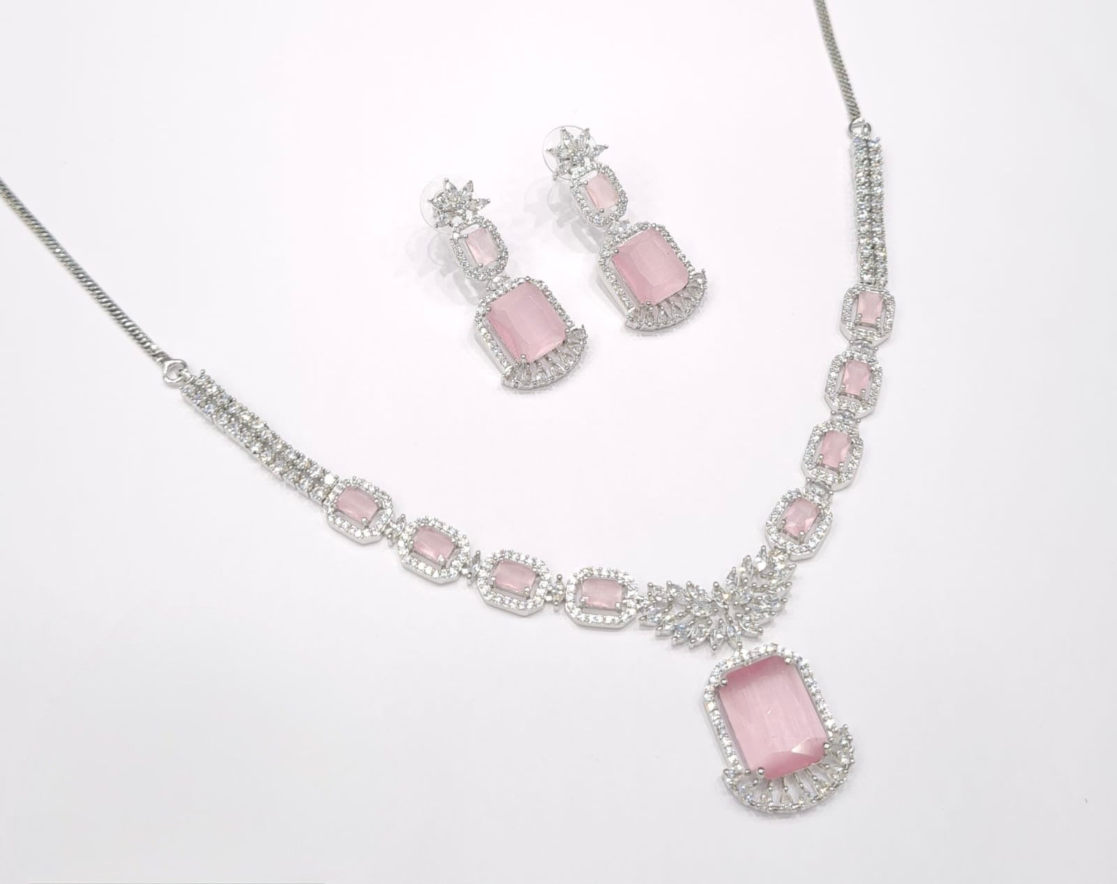 Cz Necklace 11111 - KRISHNA'S SWETA JEWELLERY